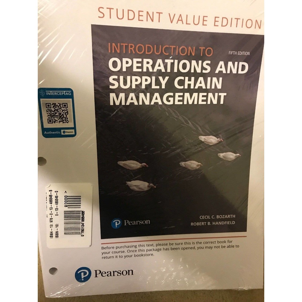 Introduvt Operations And Supply Chain Management Access Code And Text Book New